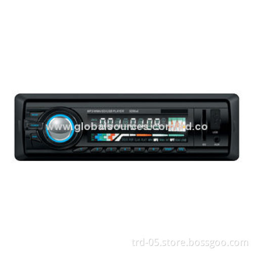 1 DIN Deckless Car Radio/MP3 Player with USB SD Slot, Supports MP3/WMA Format, ID3 Tag, 4-RCA Output